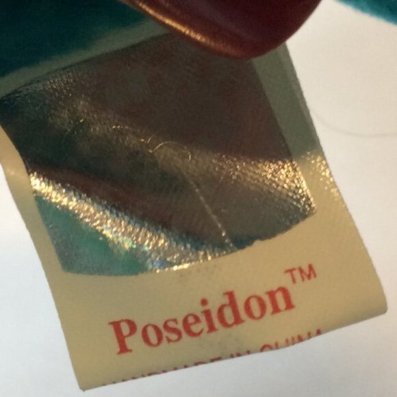 Ty Original Beanie Baby 2003 Poseidon Whale Retired Vintage - Picture 6 of 7